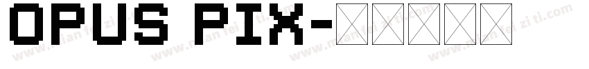 Opus Pix字体转换
